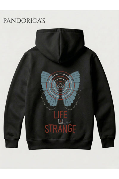 LIFE IS STRANGE Tasarımı Yazılı SIRT Baskılı Unisex Kapüşonlu Pamuklu Sweatshirt Hoodie
