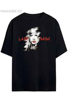 Pandorica's Lady Gaga Tasarımı Unisex Pamuklu T-shirt