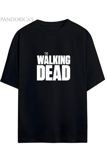 The Walking Dead Yazılı Baskılı Pamuklu Relaxed Kalıp Unisex Tişört