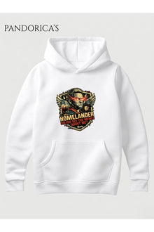 The Boys HOMELANDER Tasarımı "DID YOU SEE THE MEMES ABOUT ME?" Yazılı Baskılı Unisex Kapüşonlu Pamuklu Sweatshirt Hoodie