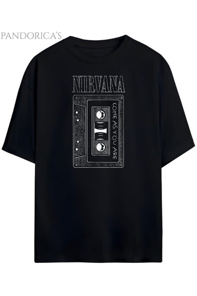 Pandorica's Nirvana Tasarımı Tasarımı Unisex Pamuklu T-shirt