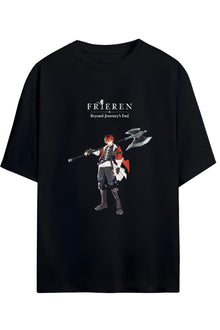 Frieren: Beyond Journey's End (Sousou no Frieren) "STARK" Baskılı Yazılı Pamuklu Unisex Tişört