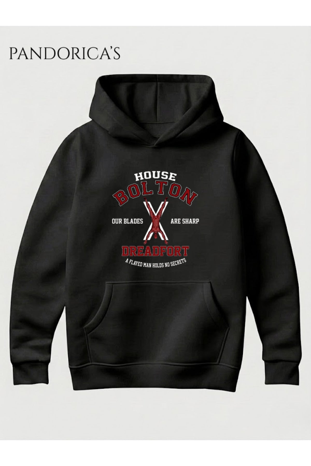 Game Of Thrones House Balton Tasarımı Unisex Kapüşonlu Pamuklu Sweatshirt (Hoodie)