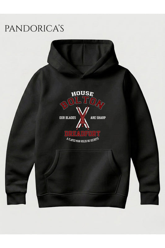 Game Of Thrones House Balton Tasarımı Unisex Kapüşonlu Pamuklu Sweatshirt (Hoodie)
