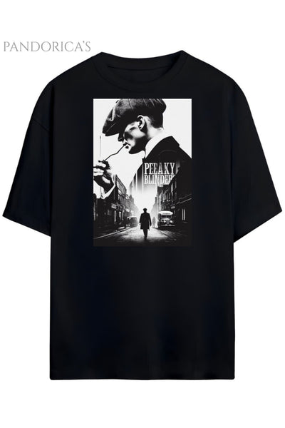 Pandorica's Peaky Blinders Thomas Shelby Tasarımı Unisex Pamuklu T-shirt