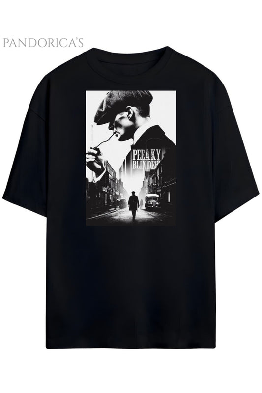Pandorica's Peaky Blinders Thomas Shelby Tasarımı Unisex Pamuklu T-shirt