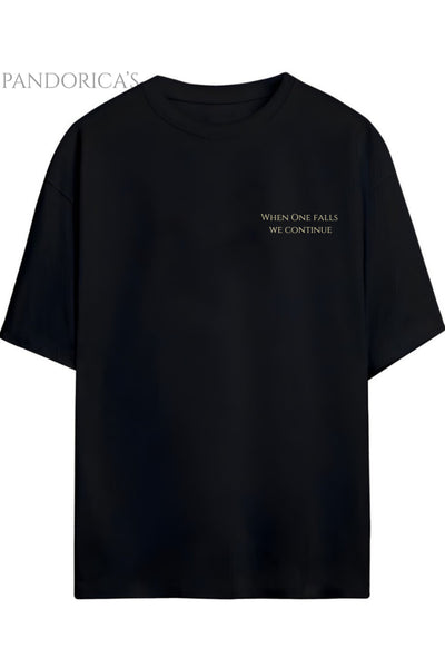 Pandorica's Expedition 33 Clair Obscure Sırt ve Göğüs Tasarımı Unisex Pamuklu T-shirt