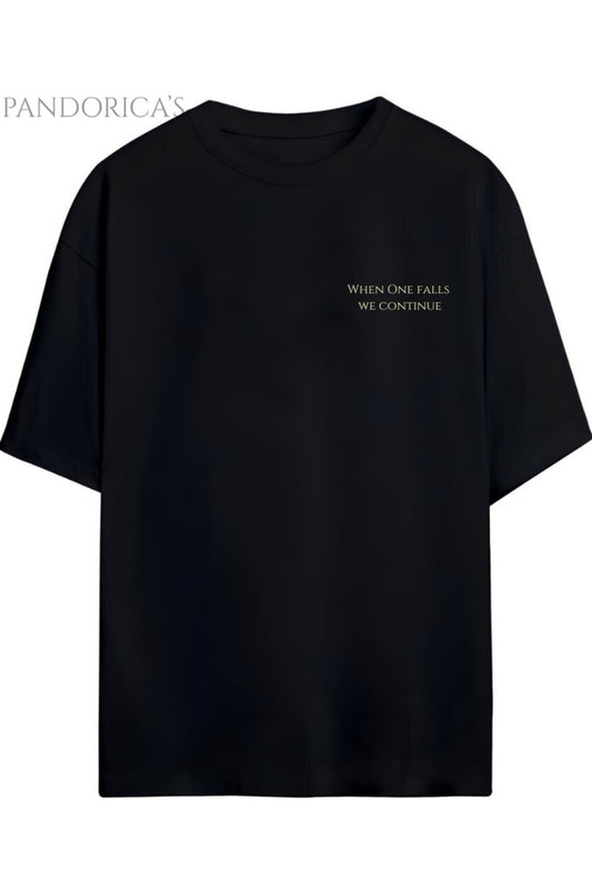 Pandorica's Expedition 33 Clair Obscure Sırt ve Göğüs Tasarımı Unisex Pamuklu T-shirt