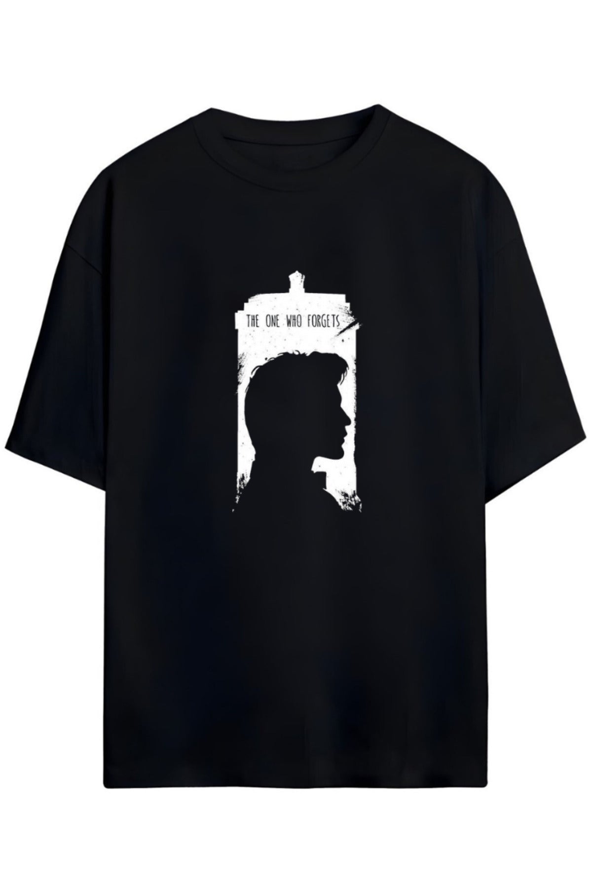 Doctor Who Tasarımı Unisex Pamuklu T-shirt