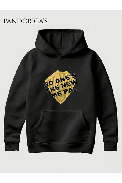 THE BOYS SOLDIER BOY Tasarımı "NO ONE'S IS THE NEW ME PAL" İkonik Replik Yazılı Baskılı Unisex Kapüşonlu Pamuklu Sweatshirt Hoodie