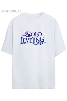 Solo Leveling Anime Tasarım Serisi Yazılı Baskılı Pamuklu Unisex Tişört