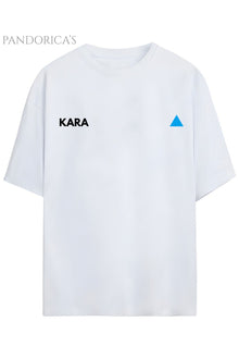 Detroit:Become Human Tasarım Serisi KARA AX400 Yazılı Baskılı Pamuklu Unisex Tişört