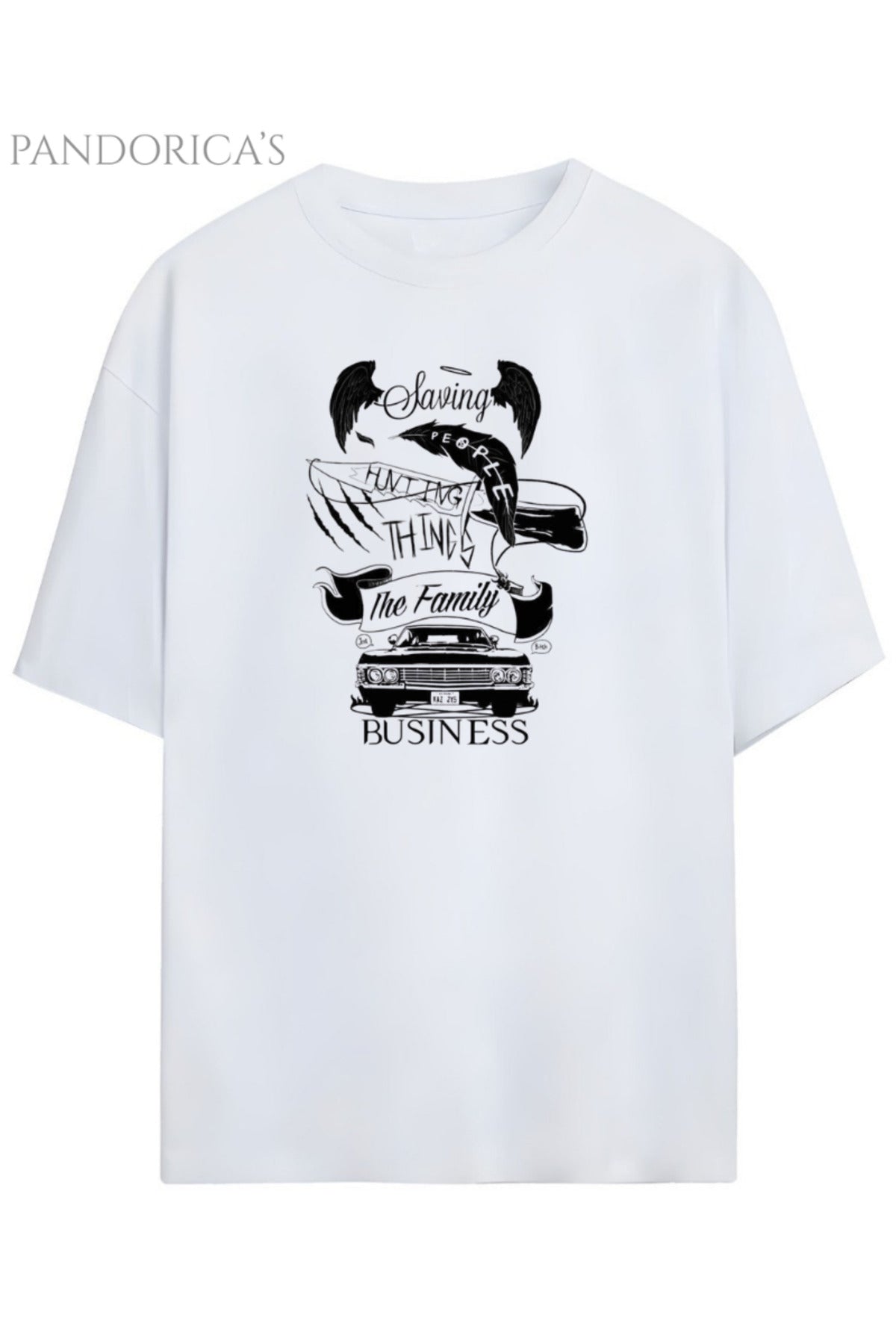 Pandorica’s Supernatural Tasarımı Unisex Pamuklu T-Shirt