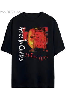 Pandorica's Alice İn Chains ''Jar Of Flies'' Baskılı Unisex Pamuklu T-shirt