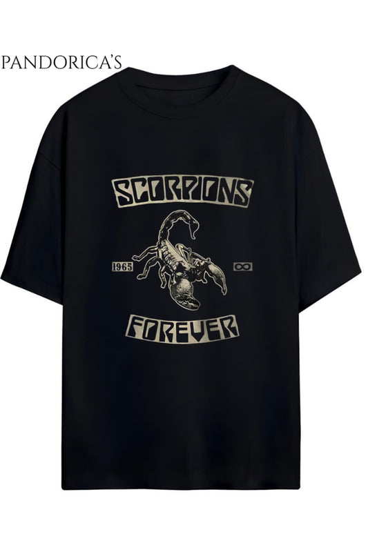 Pandorica’s Scorpions Tasarımı Unisex Pamuklu Tişört