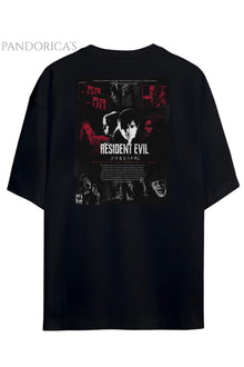 Pandorica's Resident Evil 9 Leon&Grace Tasarimi Sırt ve Ön Baskılı Unisex Pamuklu T-shirt