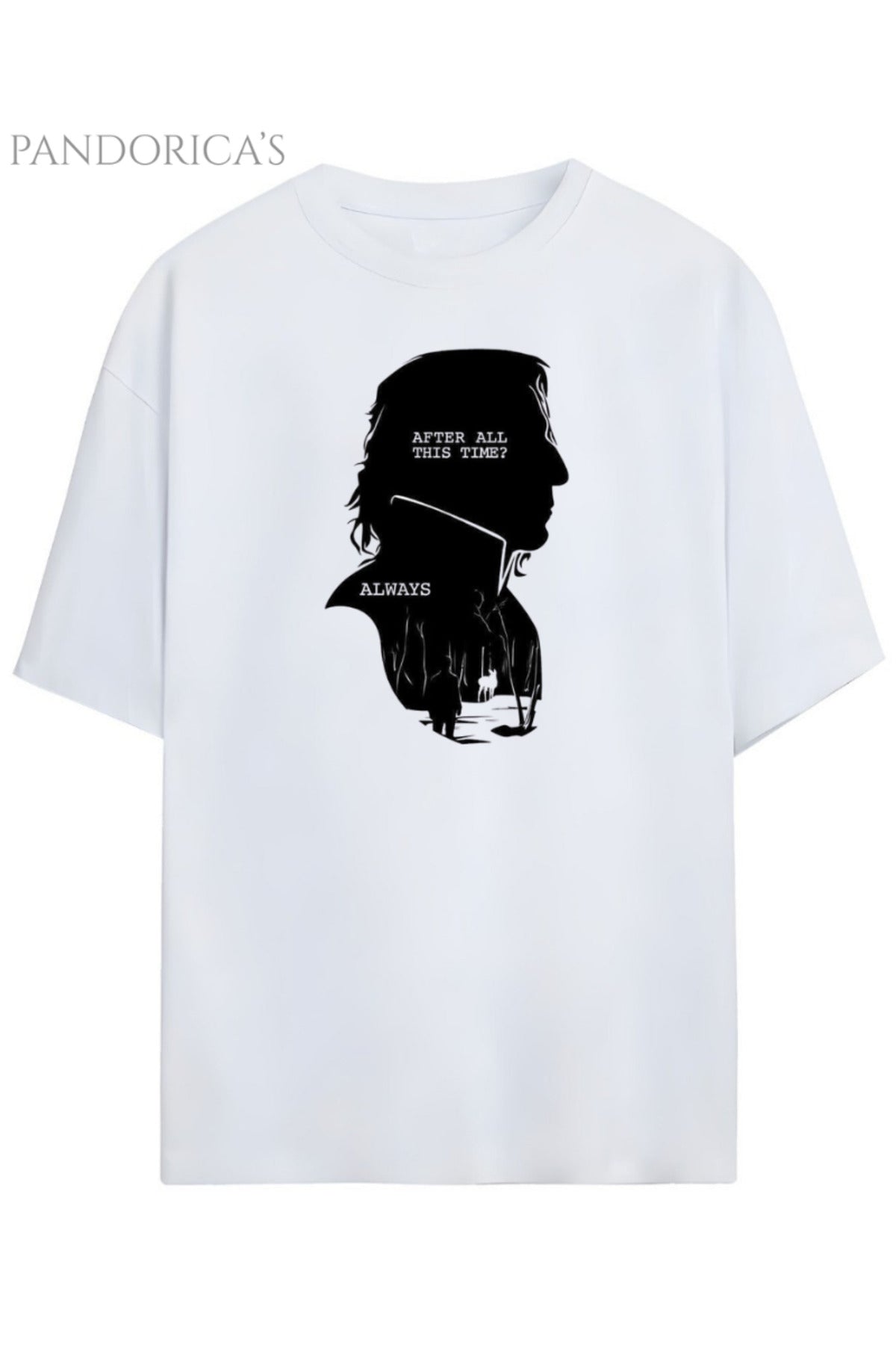 Pandorica's Severus Snape Tasarımı Always Yazılı Unisex Pamuklu T-Shirt