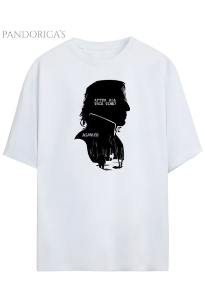 Pandorica's Severus Snape Tasarımı Always Yazılı Unisex Pamuklu T-shirt