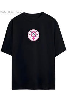 INVINCIBLE ATOM EVE BASKILI PAMUKLU RELAXED KALIP UNISEX TİŞÖRT