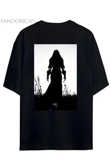Pandorica's THE WITCHER Tasarımı Sırt Baskılı Unisex Pamuklu T-shirt