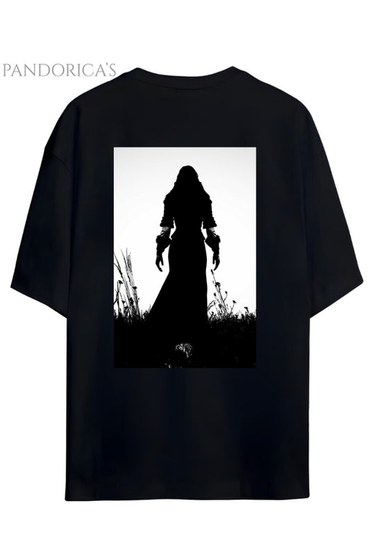 Pandorica's THE WITCHER Tasarımı Sırt Baskılı Unisex Pamuklu T-shirt