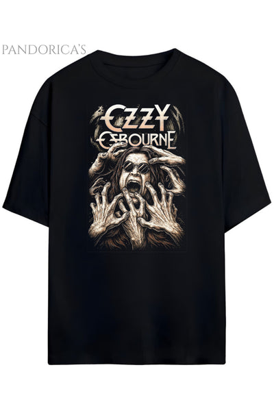 Pandorica's Ozzy Osbourne Tasarımı Unisex Pamuklu T-shirt