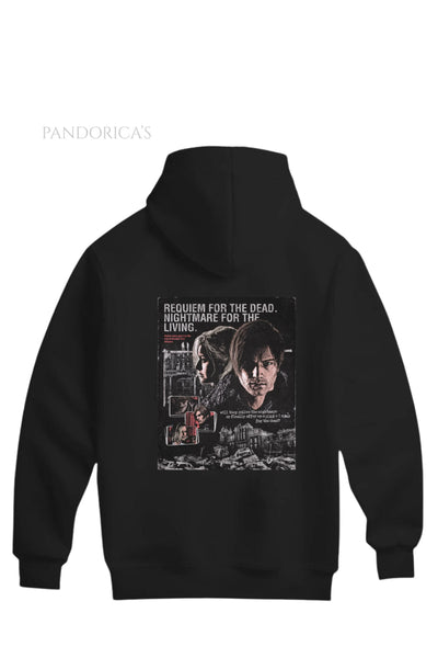 Pandorica's Resident Evil Requiem Sırt ve Ön Tasarımı Unisex Kapüşonlu Pamuklu Sweatshirt (Hoodie)