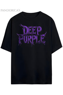Pandorica's Deep Purple Tasarımı Unisex Pamuklu T-shirt