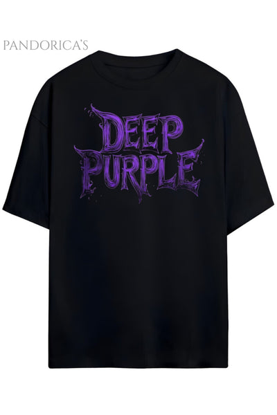 Pandorica's Deep Purple Tasarımı Unisex Pamuklu T-shirt