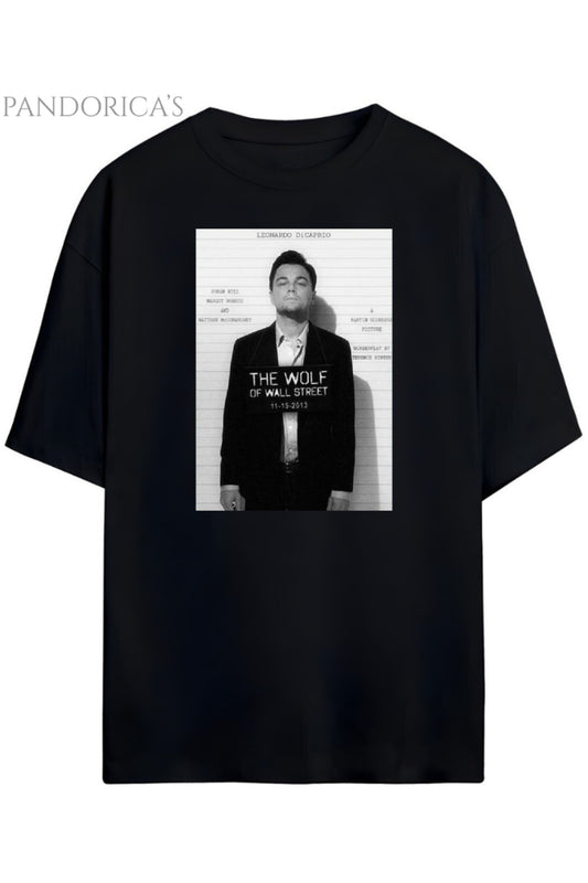 Pandorica's The Wolf Of Wall Street Tasarımı Unisex Pamuklu T-shirt