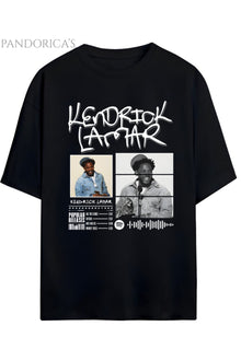 Kendrick Lamar Tasarımı Yazılı Baskılı Yazılı Pamuklu Unisex Tişört