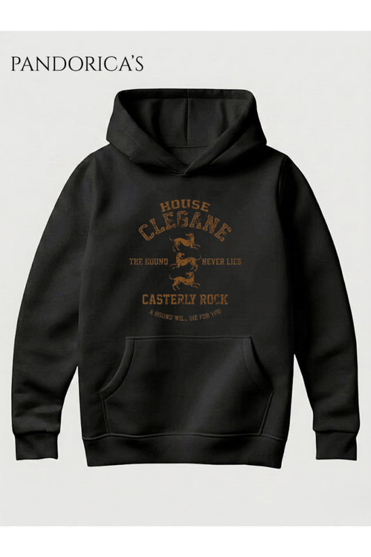 Game Of Thrones House Clegane Tasarımı Unisex Kapüşonlu Pamuklu Sweatshirt (Hoodie)