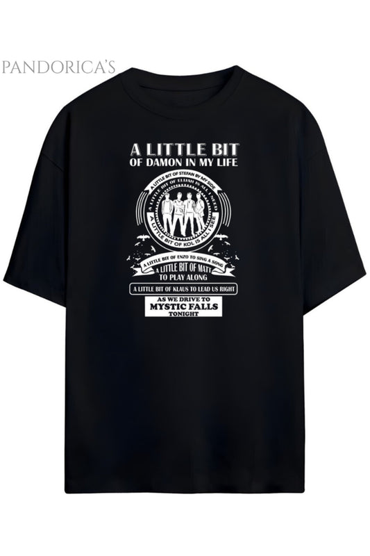 Pandorica's The Vampire Diaries Tasarımı Unisex Pamuklu T-shirt