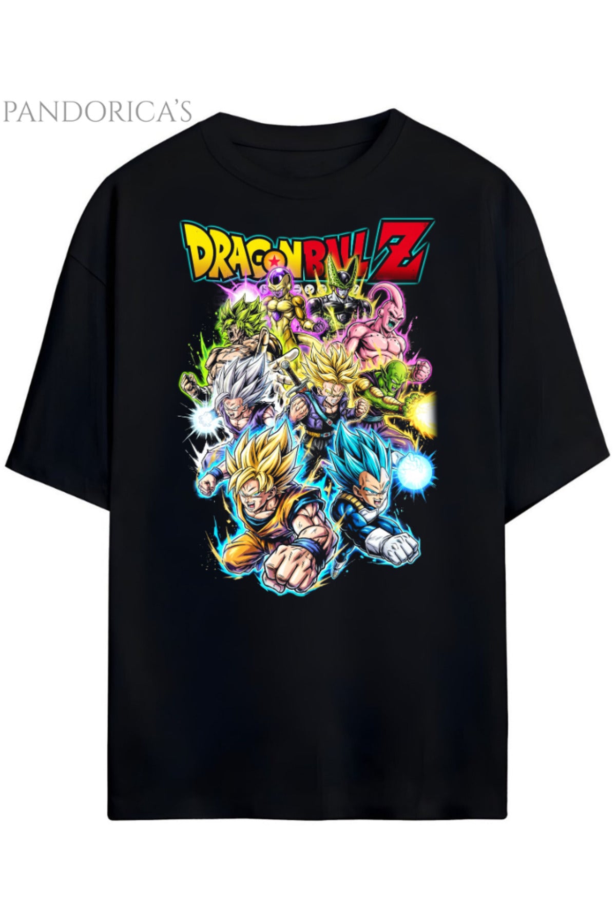 Pandorica’s Dragon Ball Z Tasarımı Unisex Pamuklu T-Shirt