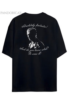Pandorica's Doctor Who 9th Doctor Gallifreyan&Last Words Sırt&Göğüs Tasarımı Unisex Pamuklu T-shirt