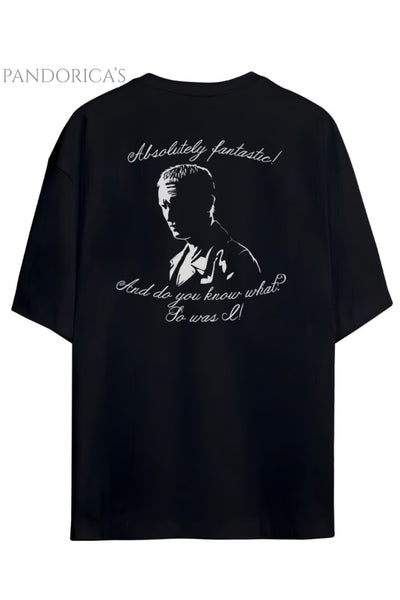 Pandorica's Doctor Who 9th Doctor Gallifreyan&Last Words Sırt&Göğüs Tasarımı Unisex Pamuklu T-shirt