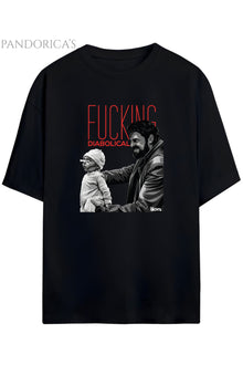 Pandorica's THE BOYS SERİSİ "BLOODY DIABOLICAL" Yazılı Baskılı Unisex Pamuklu Tişört