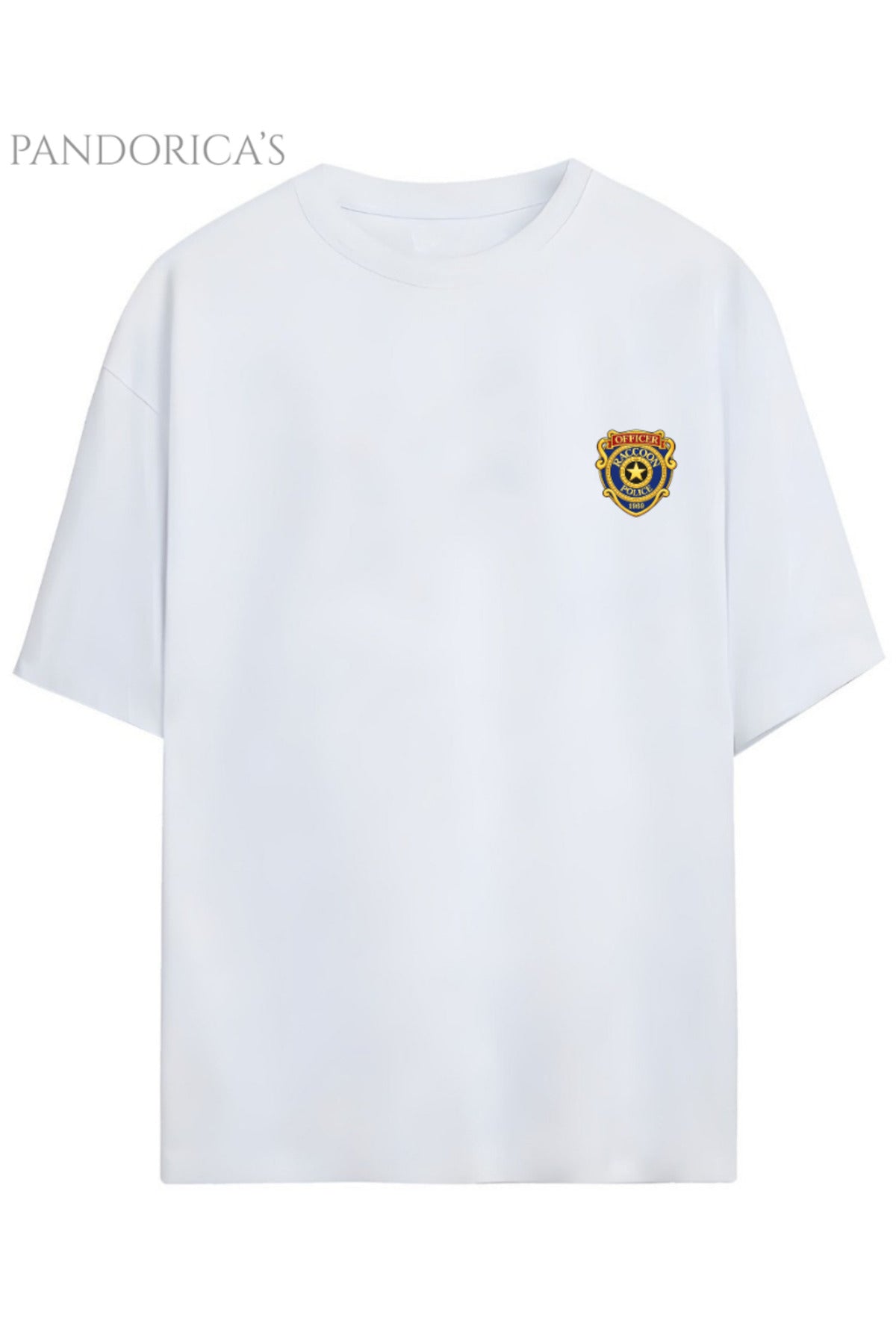 Pandorica's Resident Evil S.T.A.R.S Rpd Tasarımı Sırt Ve Göğüs Baskılı Unisex Pamuklu T-Shirt