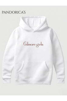 GILMORE GIRLS Minimal Tasarım Yazılı Baskılı Unisex Kapüşonlu Pamuklu Kanguru Cepli Sweatshirt Hoodie