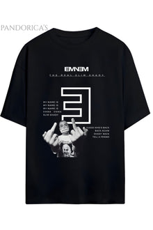 EMINEM SLIM SHADY BASKILI YAZILI PAMUKLU UNISEX TİŞÖRT