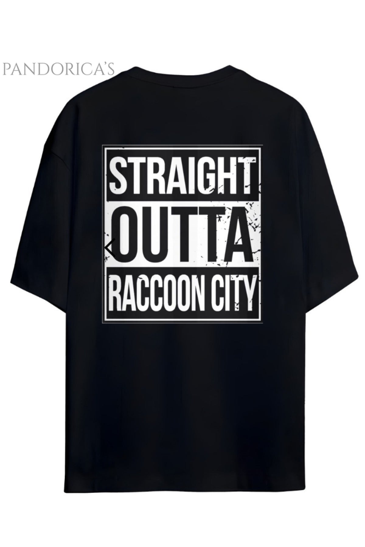 Pandorica's Resident Evil Racoon City R.P.D Tasarımı Sırt Ve Göğüs Baskılı Unisex Pamuklu T-Shirt