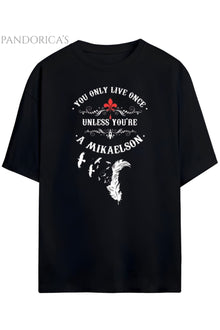 Pandorica's The Vampire Diaries & The Originals Mikaelson Tasarımı Unisex Pamuklu T-shirt