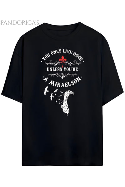 Pandorica's The Vampire Diaries & The Originals Mikaelson Tasarımı Unisex Pamuklu T-shirt
