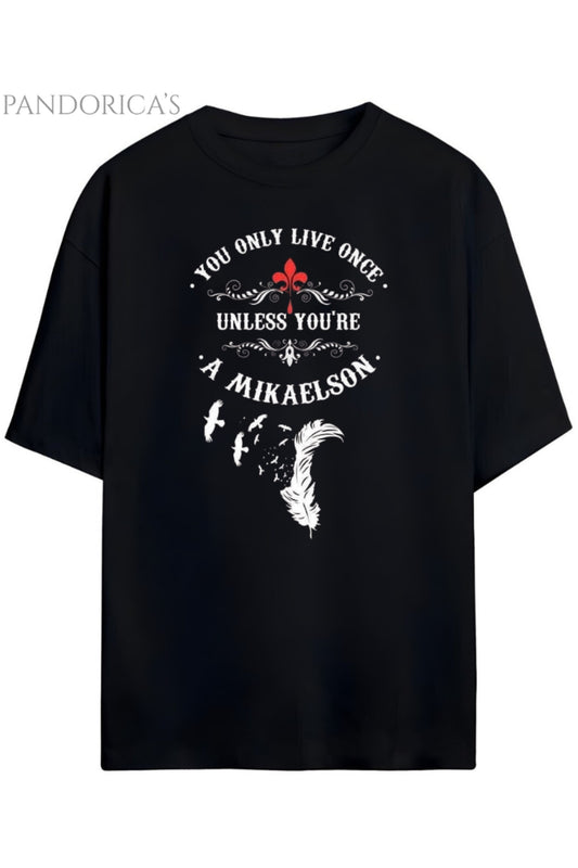 Pandorica's The Vampire Diaries & The Originals Mikaelson Tasarımı Unisex Pamuklu T-shirt