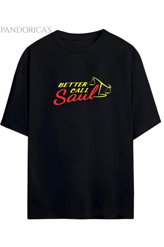 Better Call Saul Tasarımı Saul Goodman Baskılı Yazılı Unisex Pamuklu Tişört