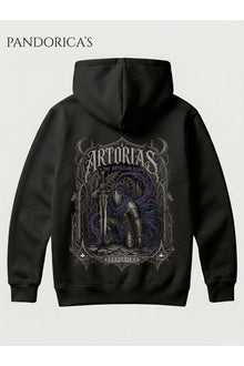 Dark Souls "ASTORIAS OF THE ABYSS" Özel Tasarımı Yazılı Sırt Baskılı Unisex Kapüşonlu Pamuklu Sweatshirt Kanguru Cepli Hoodie