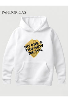 THE BOYS SOLDIER BOY Tasarımı "NO ONE'S IS THE NEW ME PAL" İkonik Replik Yazılı Baskılı Unisex Kapüşonlu Pamuklu Sweatshirt Hoodie