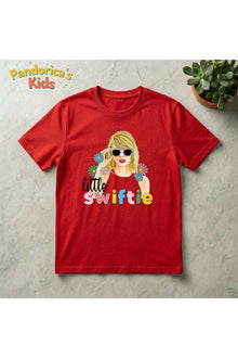 Pandorica's Taylor Swift Tasarımı Pamuklu Unisex Çocuk T-shirt