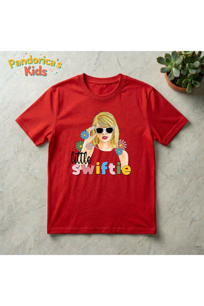 Pandorica's Taylor Swift Tasarımı Pamuklu Unisex Çocuk T-shirt