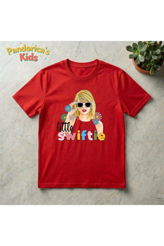 Pandorica's Taylor Swift Tasarımı Pamuklu Unisex Çocuk T-shirt